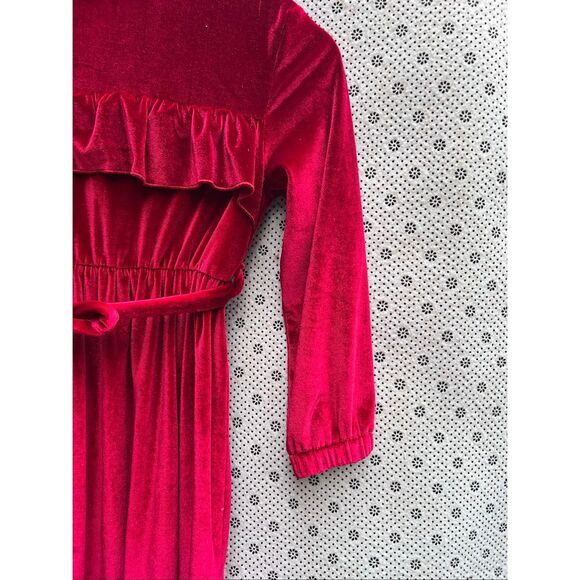 Girls Elegant Dress Long Sleeves Dresses Kids Clothes For Winter Fall Christmas - Picture 5 of 5